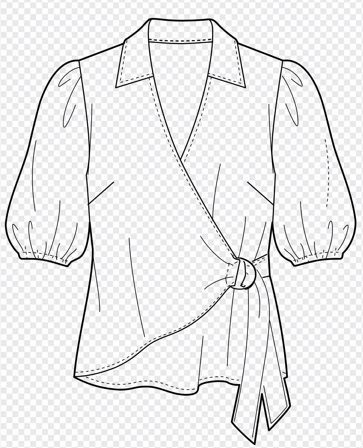 AI tracing example output with stitch brush detail