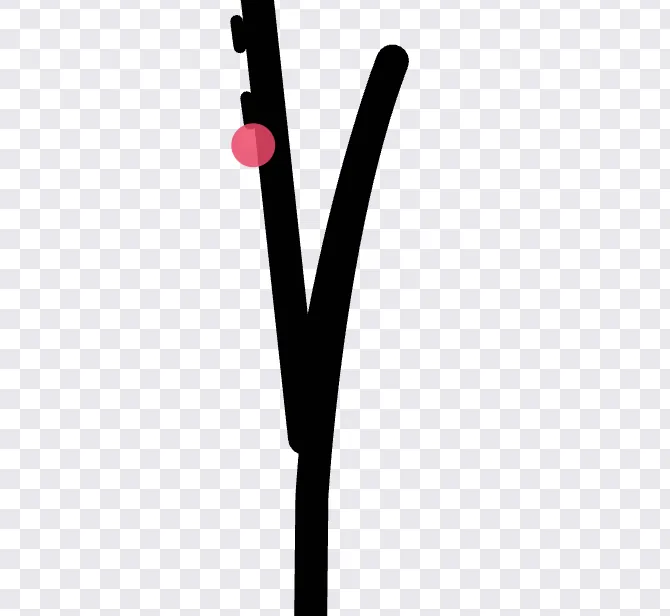 A Y-shape junction in an SVG path